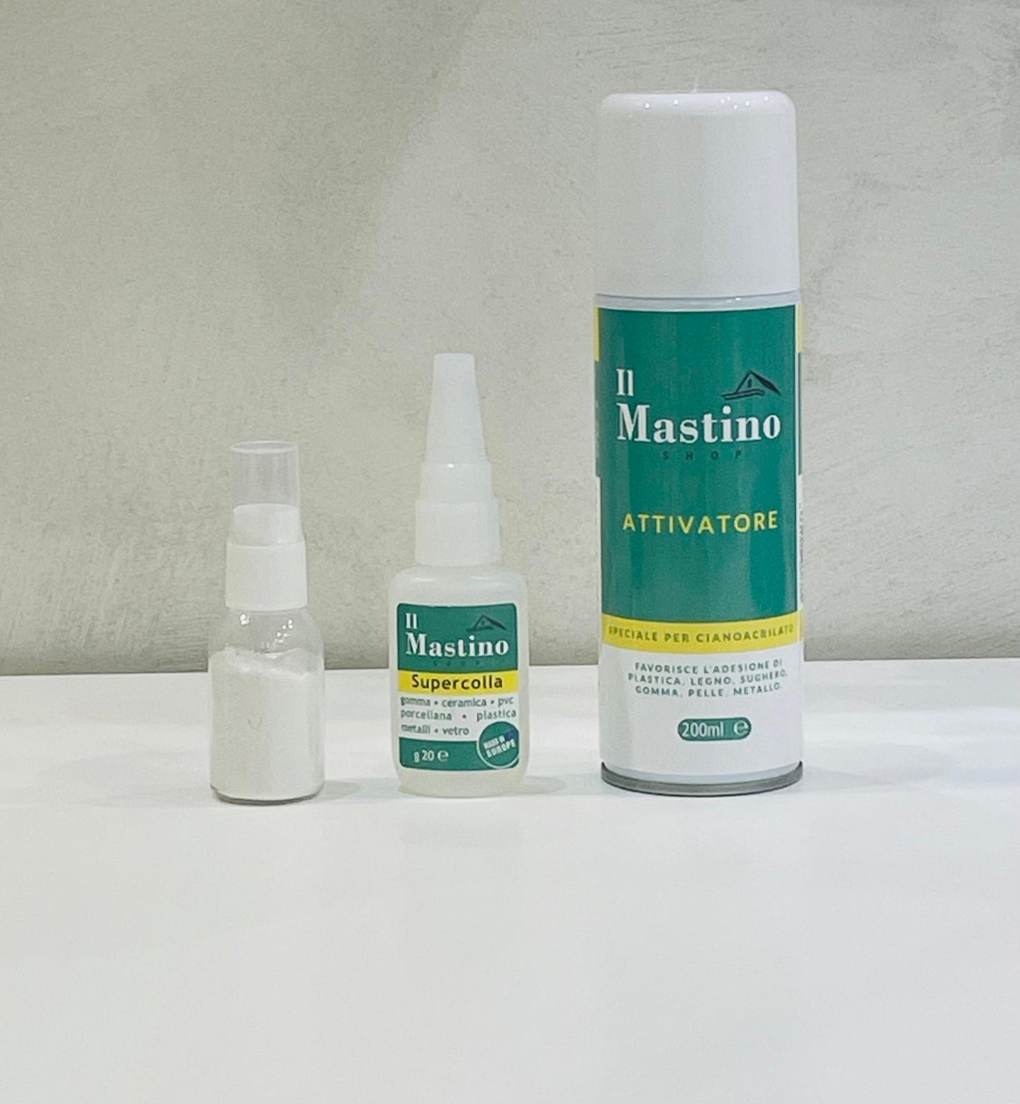 Sabbia minerale+spray attivatore+colla da 20 gr
