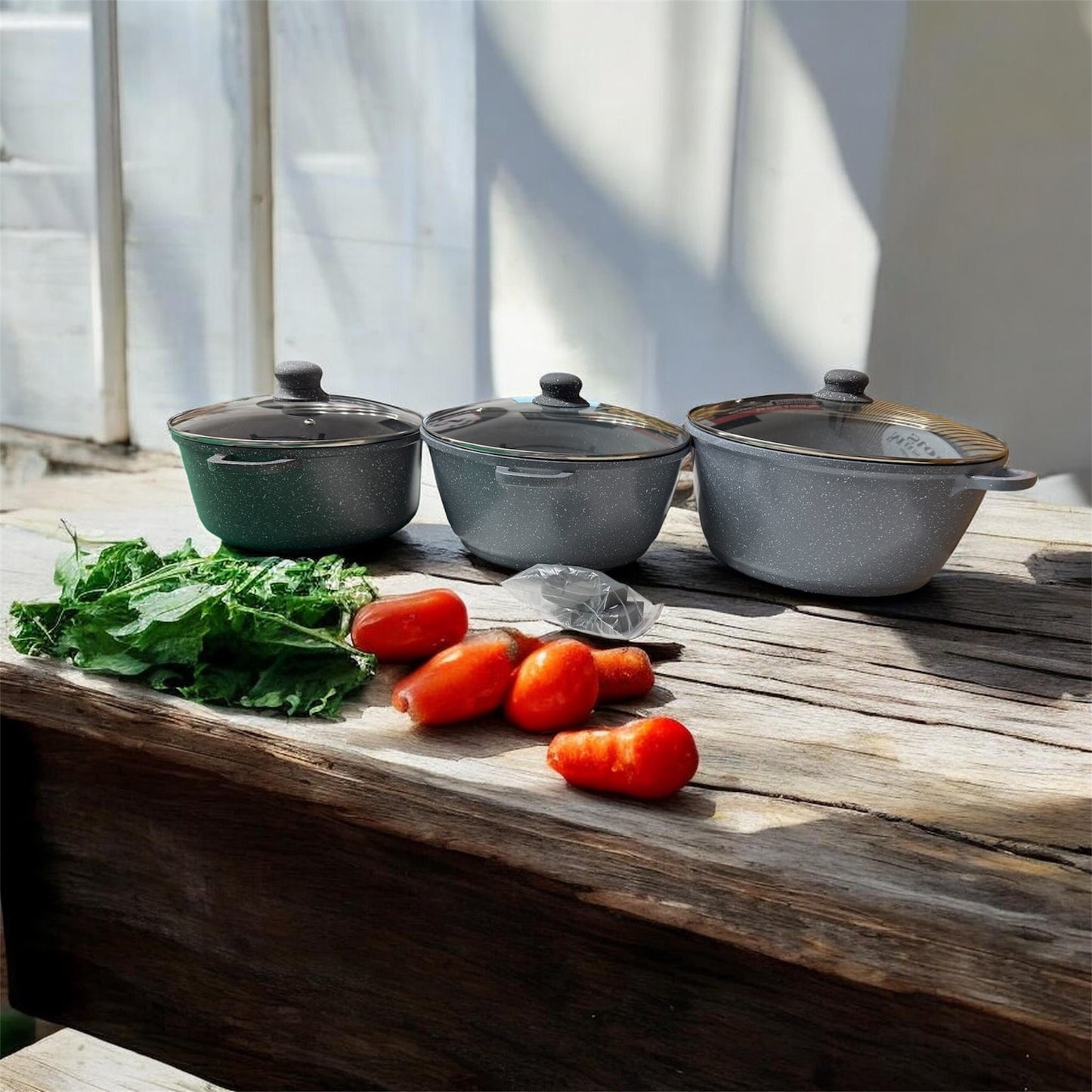 casseruola vulcanica a induzione con coperchio