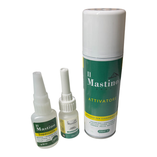 Sabbia minerale+spray attivatore+colla da 20 gr
