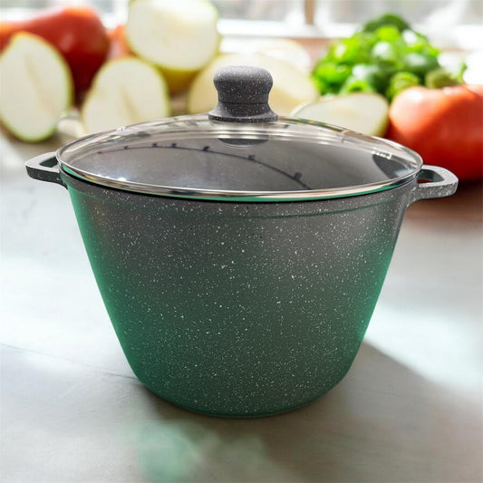 pentola alta a induzione con coperchio