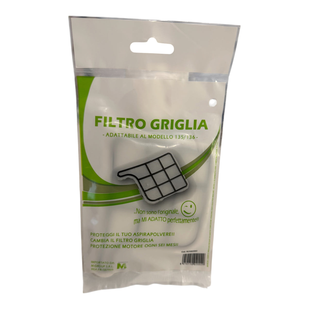 sacchetti compatibili vk135/136+filtro griglia+filtro hepa
