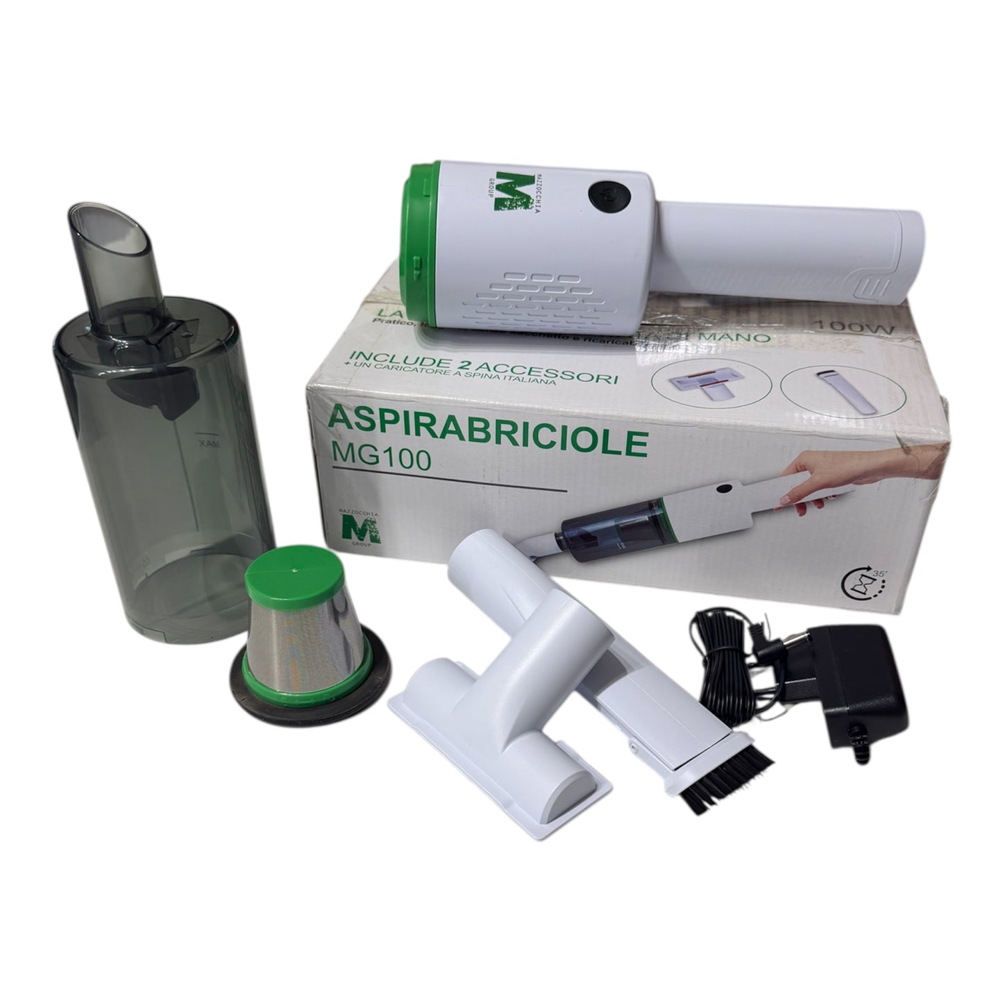 Aspirabriciole Portatile a Batteria MG100